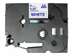 [BR-TZE223] Brother TZe223 Cinta Laminada Generica de Etiquetas - Texto azul sobre fondo blanco - Ancho 9mm x 8 metros