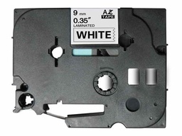 [BR-TZE221] Brother TZe221 Cinta Laminada Generica de Etiquetas - Texto negro sobre fondo blanco - Ancho 9mm x 8 metros