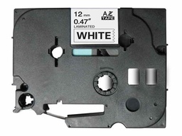[BR-TZE231] Brother TZe231 Cinta Laminada Generica de Etiquetas - Texto negro sobre fondo blanco - Ancho 12mm x 8 metros