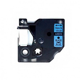 [DYR-45016] Dymo D1 45016 Cinta de Etiquetas Generica para Rotuladora - Texto negro sobre fondo azul - Ancho 12mm x 7 metros - Reemplaza S0720560