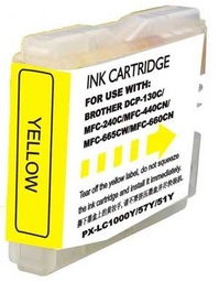 [BI-LC1000XLYL] Brother LC1000XL/LC970XL Amarillo Cartucho de Tinta Generico - Reemplaza LC1000Y/LC970Y