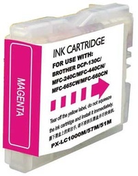 [BI-LC1000XLMG] Brother LC1000XL/LC970XL Magenta Cartucho de Tinta Generico - Reemplaza LC1000M/LC970M