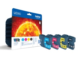 [LC980VALBP] Brother LC980 Pack de 4 Cartuchos de Tinta Originales - LC980VALBP