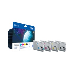 [LC970VALBP] Brother LC970 Pack de 4 Cartuchos de Tinta Originales - LC970VALBP