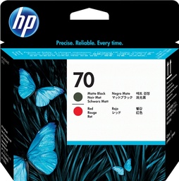[C9409A] HP 70 Negro Mate/Rojo Cabezal de Impresion Original - C9409A